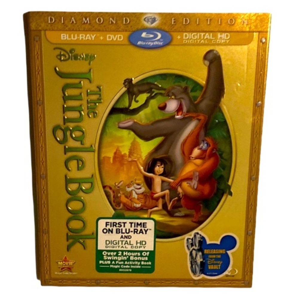 The Jungle Book Diamond Edition Blu Ray and DVD.